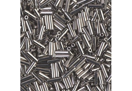 Miyuki Bugle 6mm 0021 Grey Silver Lined