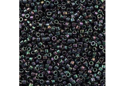 Delica 11/0 DB1001 Metallic Purple/Green Gold Iris