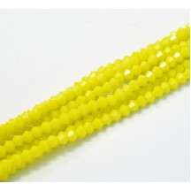 Margele Biconice 2mm Opaque Yellow