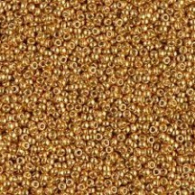 Margele de nisip Miyuki 8/0 4203 Duracoat Galvanized Yellow Gold