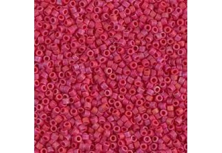 Delica 10/0 DB100362 Opaque Red AB Matted Delica 10/0 DB100362 Opaque Red AB Matted