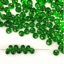 Preciosa Ornela Drops 2/0 11000/50060 Transparent Green