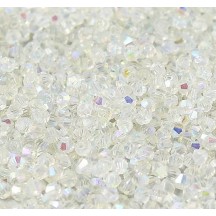 Margele Biconice 2mm Crystal AB