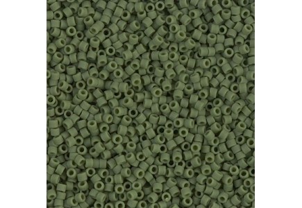 Delica 11/0 DB1585 Matted Op. Avocado Delica 11/0 DB1585 Matted Op. Avocado