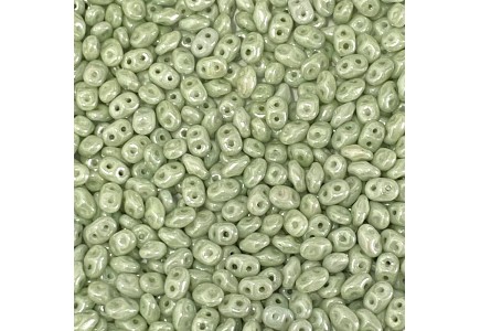 Superduo Chalk Light Green Luster LS03000 Superduo Chalk Light Green Luster LS03000
