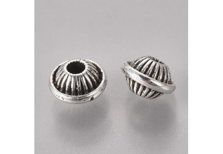 Spacer argintiu antichizat 7x5mm