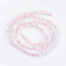  Margele biconice 2x3mm pink