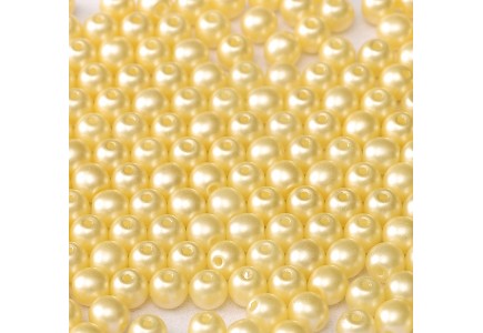 Margele Rotunde 4mm 25039/02010 Alabaster Pastel Cream