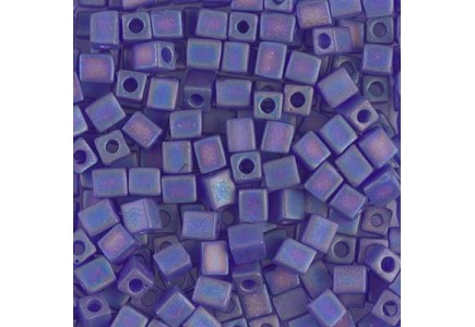 Miyuki Cube 1.8mm 0151FR Matted Transp. Cobalt AB