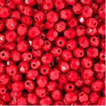 Margele Cehesti Fire-Polish 3mm 93190 Opaque Red Margele Cehesti Fire-Polish 3mm 93190 Opaque Red