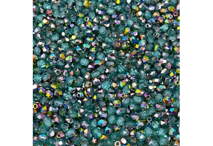 Margele Cehesti Fire-Polish 3mm V60200 Teal Vitrail Margele Cehesti Fire-Polish 3mm V60200 Teal Vitrail
