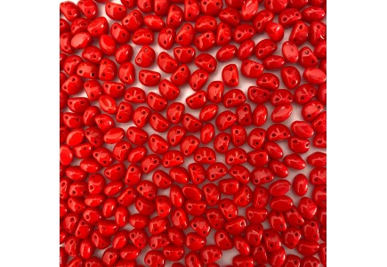 Margele Candy Oval 6x8mm 93180 Opaque Red