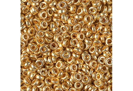 Miyuki Spacer 3x1,3mm 4202 Duracoat Galvanized Gold