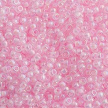 Margele de nisip Miyuki 15/0 0272 Pink Lined Crystal AB