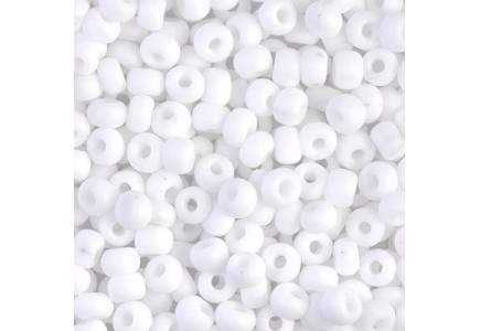 Margele de nisip Miyuki 15/0 White  Opaque Matted 0402F