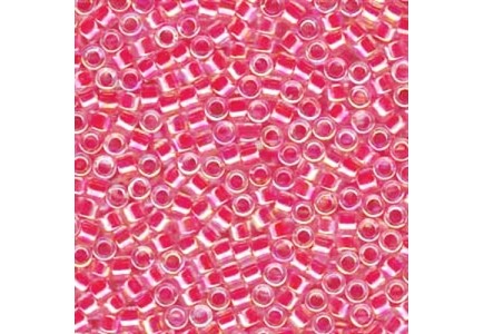Delica 11/0 DB0075 Lined Dark Rose AB Delica 11/0 DB0075 Lined Dark Rose AB