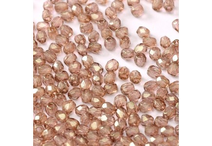 Margele Cehesti Fire-Polish 3mm 00030/15495 Crystal Teracota Red