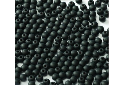 Margele Rotunde 4mm 84110/23980 Jet Matted