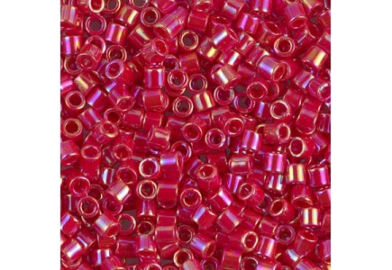 Delica 8/0 DB80162 Opaque Red AB Delica 8/0 DB80162 Opaque Red AB