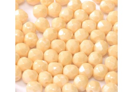 Margele Cehesti Fire-Polish 3mm 14413/03000 Chalk White Champagne Luster Margele Cehesti Fire-Polish 3mm 14413/03000 Chalk White Champagne Luster