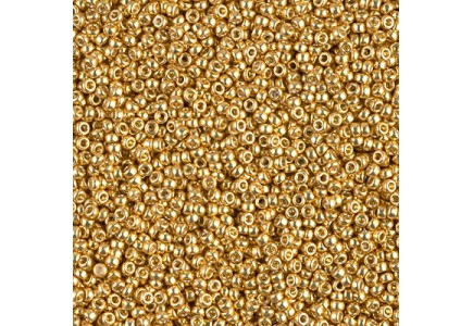 Margele de nisip Miyuki 15/0 TUB 8.2gr Duracoat Galvanized Gold 4202