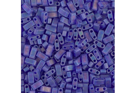  Miyuki Half Tila 0151FR Matte Transp. Cobalt AB