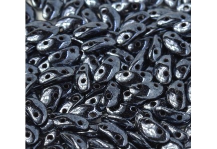 Margele Mobyduo 3x8mm 23980/14400 Jet Hematite	