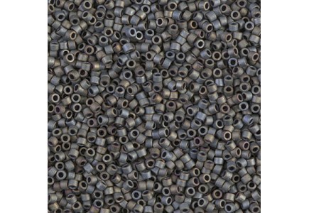 Delica 11/0 DB0307 Metallic Silver Grey Matted 