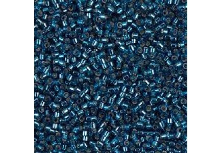 Delica 10/0 DB0608 Dyed Silver Lined Blue Zircon