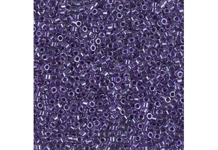 Delica 11/0 DB0923 Sparkling Violet Lined Crystal