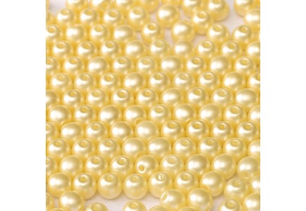 Margele Rotunde 6mm 02010/25039 Alabaster Pastel Cream
