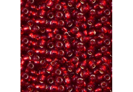 Margele Toho 15/0 0025C Silverlined Ruby Margele Toho 15/0 0025C Silverlined Ruby