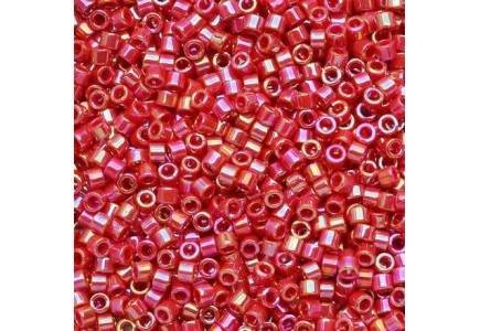 Delica 10/0 DB100162 Opaque Red AB Delica 10/0 DB100162 Opaque Red AB