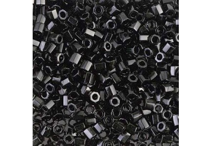 Delica Hexcut 11/0 DBC0010 Black Delica Hexcut 11/0 DBC0010 Black