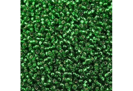 Margele de nisip Miyuki 15/0 0016 Green Silver Lined Margele de nisip Miyuki 15/0 0016 Green Silver Lined
