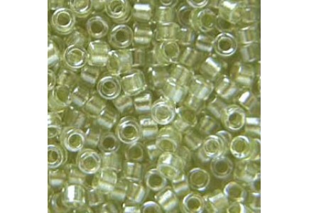 Delica 11/0 DB0903 Sparkling Peridot Lined Crystal Delica 11/0 DB0903 Sparkling Peridot Lined Crystal