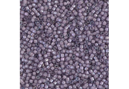 Delica 11/0 DB1789 White Lined Amethyst AB