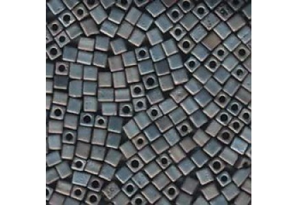 Miyuki Cube 3mm 2002 Matted Metallic Grey Miyuki Cube 3mm 2002 Matted Metallic Grey
