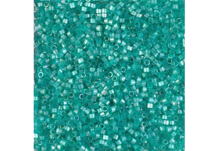 Delica 11/0 DB1869 Silk inside Dyed Aqua green AB Delica 11/0 DB1869 Silk inside Dyed Aqua green AB