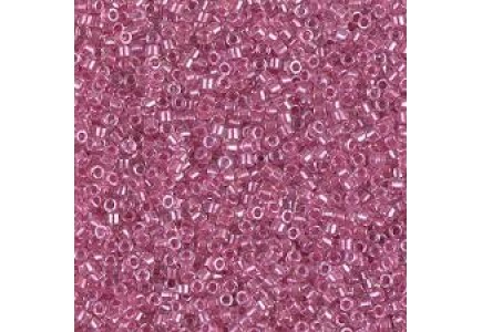 Delica 11/0 DB0902 Sparkling Rose Lined Crystal