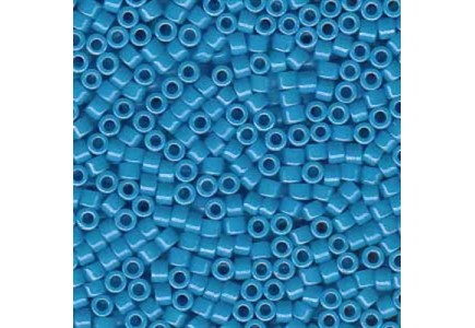Delica 11/0 DB0659 Dyed Opaque Capri Blue Delica 11/0 DB0659 Dyed Opaque Capri Blue