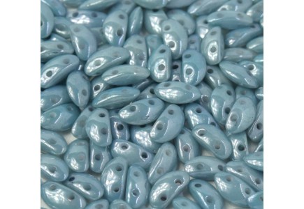 Margele Mobyduo 3x8mm 00030/14464 Chalk White Baby Blue Luster Margele Mobyduo 3x8mm 00030/14464 Chalk White Baby Blue Luster
