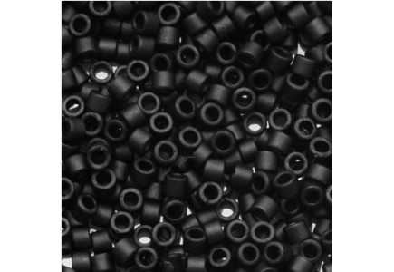 Delica 11/0 DB0310 Black Matted Delica 11/0 DB0310 Black Matted