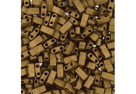 Miyuki Half Tila Matted Metallic Gold HTL2006