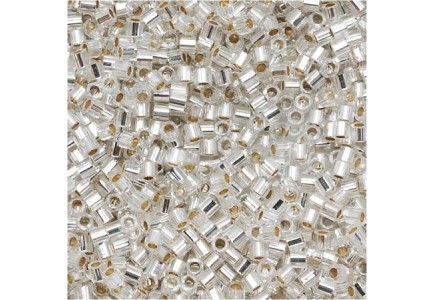 Delica Hexcut 11/0 DBC0041 Silver Lined Crystal Delica Hexcut 11/0 DBC0041 Silver Lined Crystal