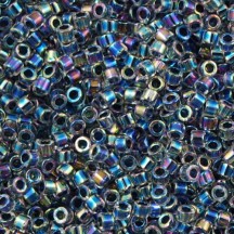 Delica 11/0 DB0086 Lined Dk. Blue Ab Delica 11/0 DB0086 Lined Dk. Blue Ab
