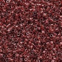Delica 11/0 DB0924 Sparkling Cranberry Lined Crystal