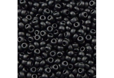 Margele de nisip Miyuki 11/0 Black Matted 0401F Margele de nisip Miyuki 11/0 Black Matted 0401F