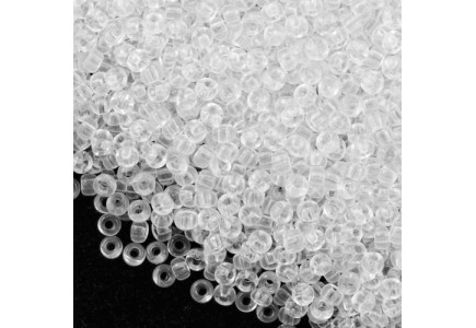 Margele de nisip Miyuki 15/0 Crystal 0131 Margele de nisip Miyuki 15/0 Crystal 0131
