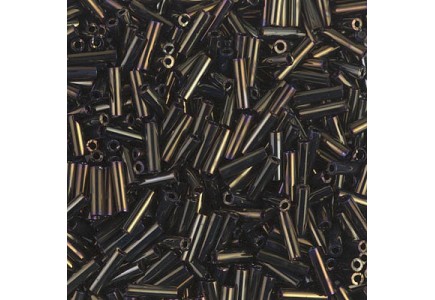 Miyuki Bugle 6mm Metallic Brown Iris 0458